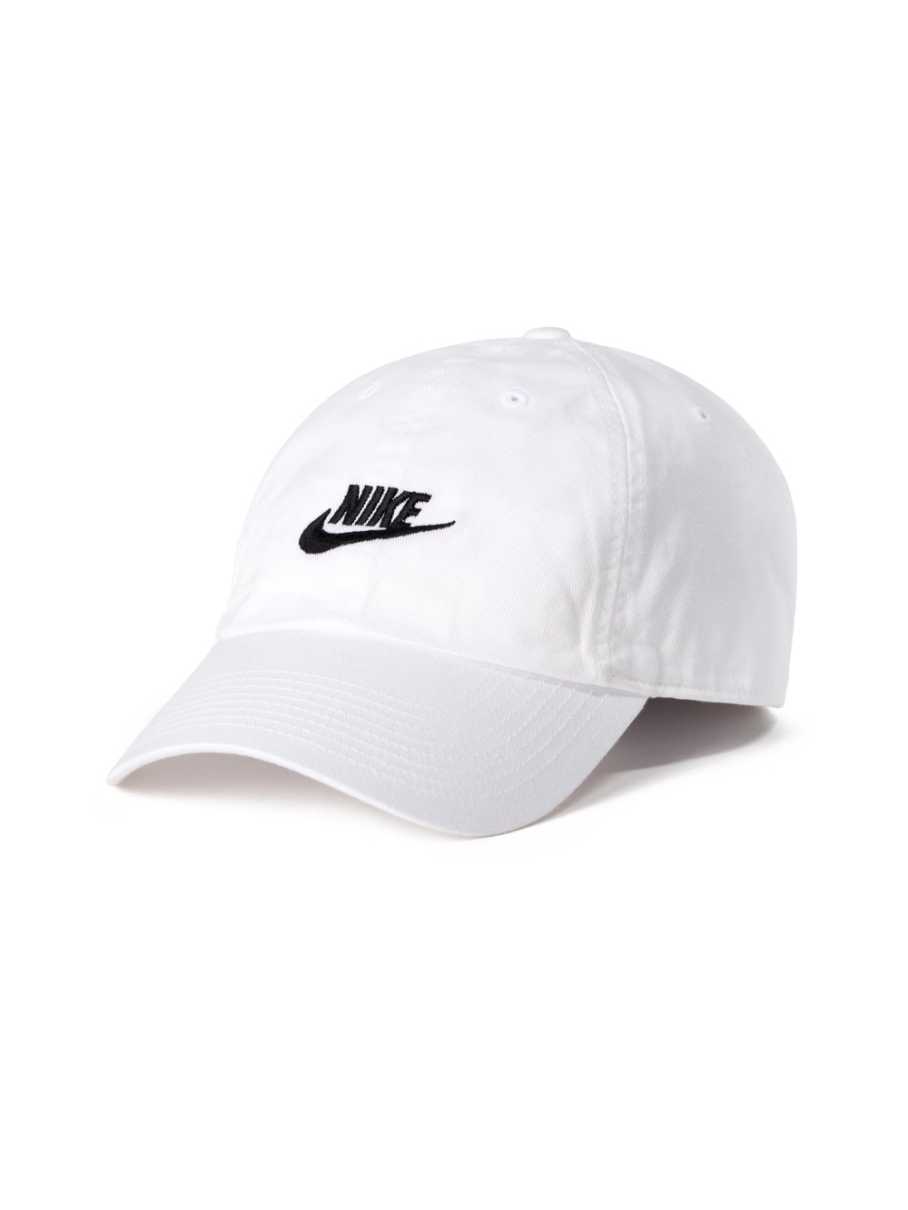 Unisex Adult Club Unstructured Futura Wash Cap Hat | White, Black | Size L-XL